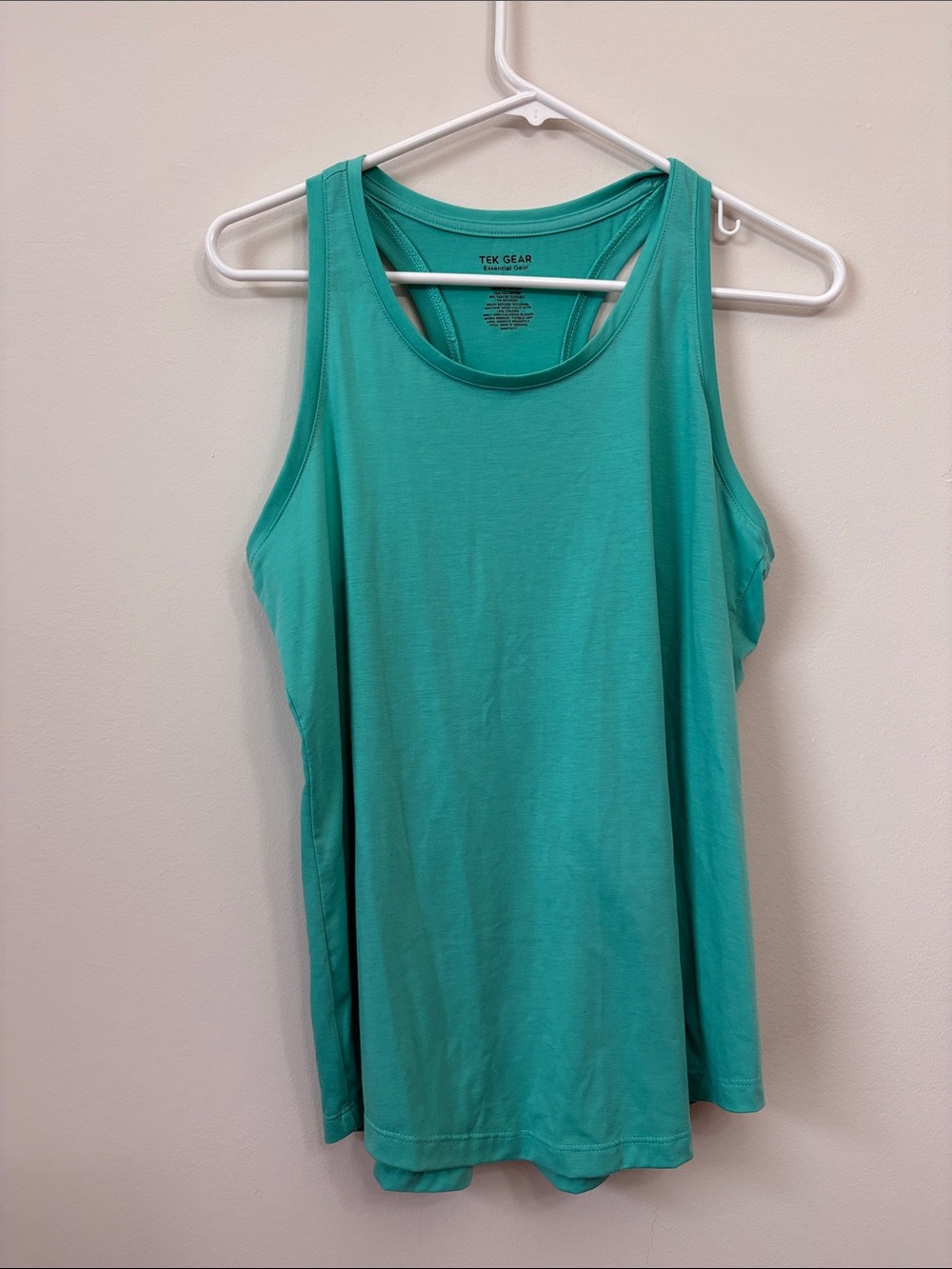 tek gear teal scoop neck racerback tank